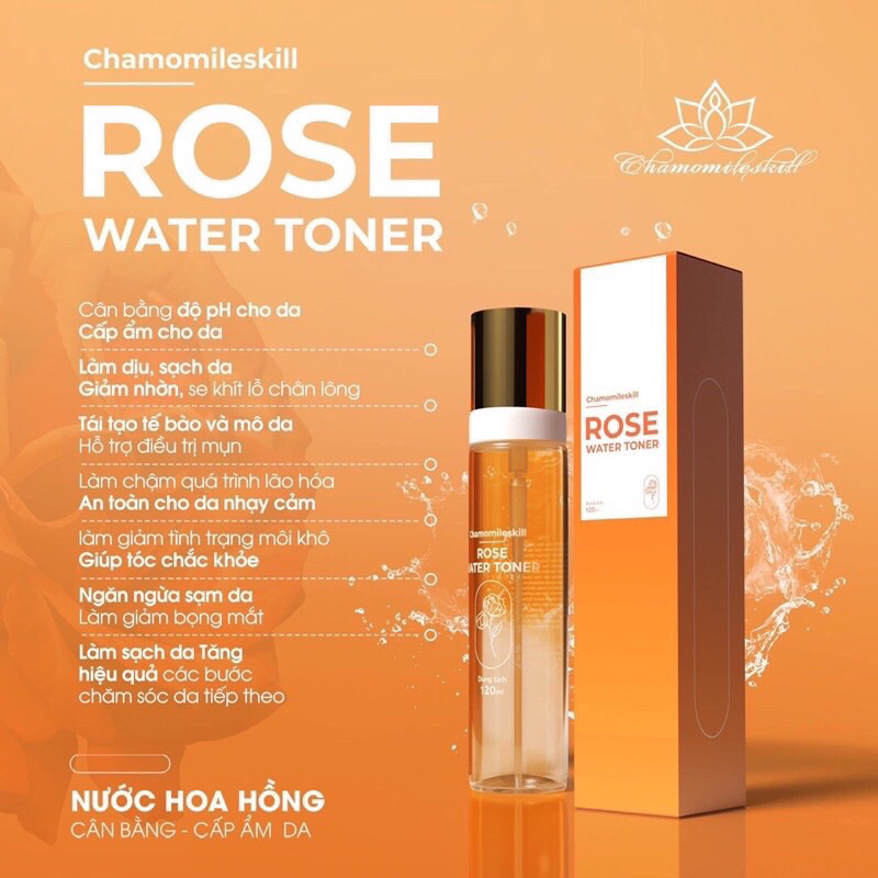 Toner chamomileskill hàng chuẩn kèm quà tặng