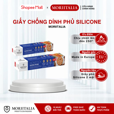 Giấy Chống Dính MORIITALIA, Phủ Silicone 2 mặt, Chịu được nhiệt độ cao, An toàn sức khoẻ, Sản xuất tại Việt Nam