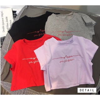 Áo thun croptop form rộng