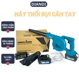 Máy thổi bụi cầm tay dùng pin Makita, máy thổi hút bụi công suất lớn 680W, máy thổi bụi pin 10cell-DIANDI