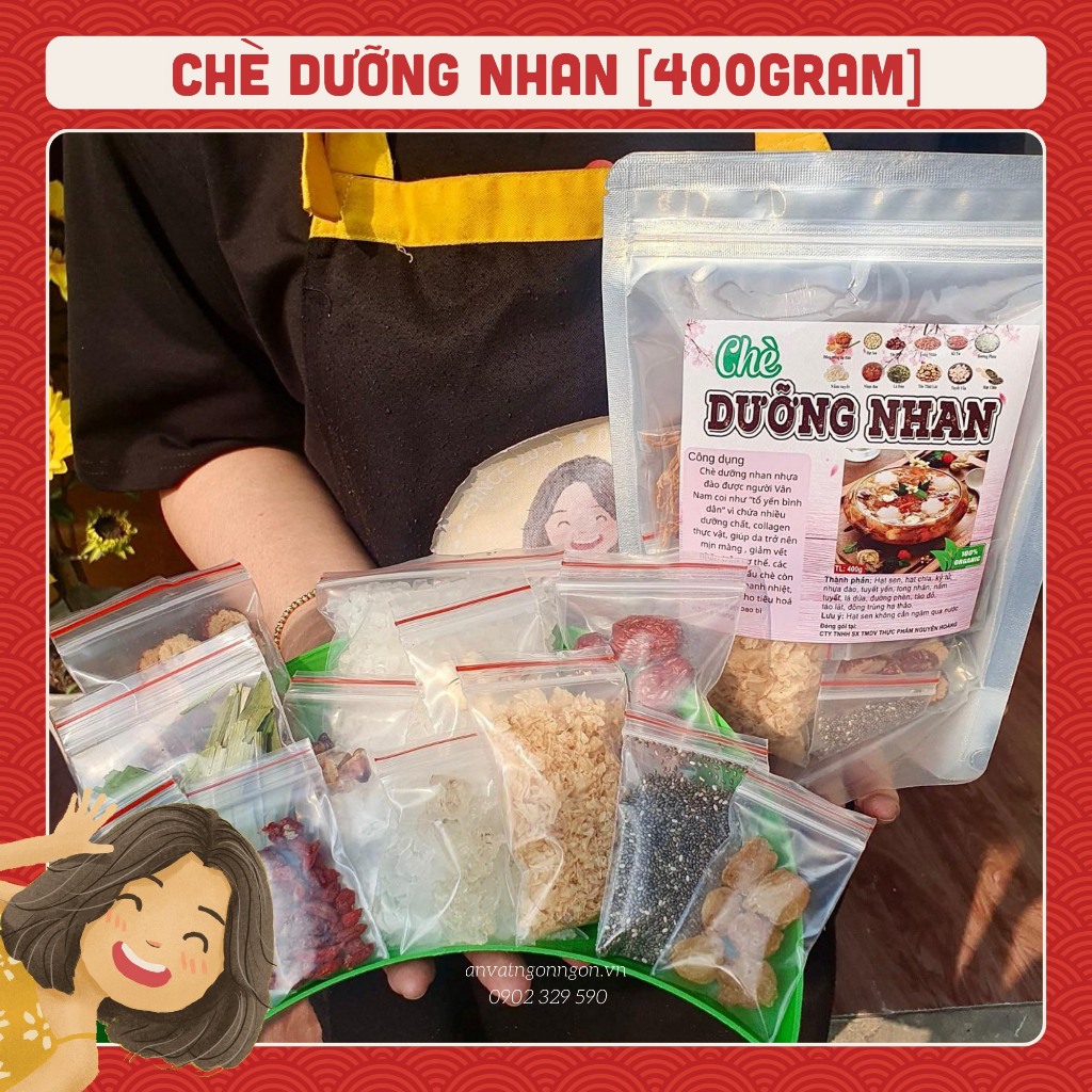 SET CHÈ DƯỠNG NHAN 400GR