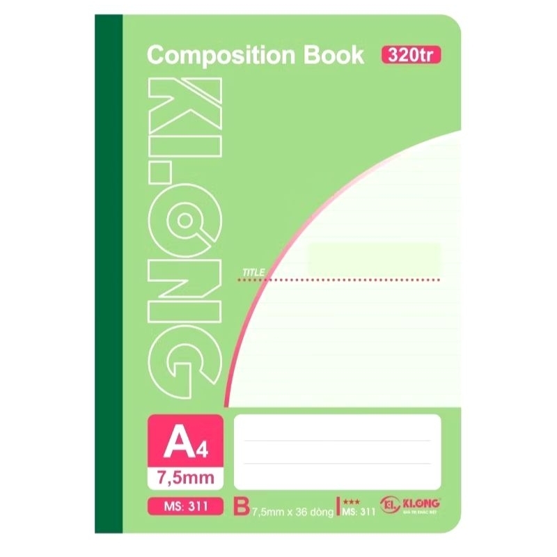 Sổ may dán gáy A4 KLong dày dặn, đẹp các loại 320/420/500 trang