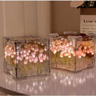 Đèn ngủ hoa tulip trang trí nhà cửa trưng bày, quà tặng ý nghĩa