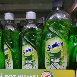 Nước Rửa Chén Khử Mùi Tanh Sunlight Matcha Trà Nhật Mới Chai