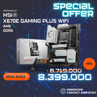 Mainboard msi x670e gaming plus wifi