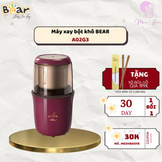 Máy xay bột khô đa năng bear xay cà phê, hạt tiêu, ngũ cốc công suất lớn mdj-a02g3