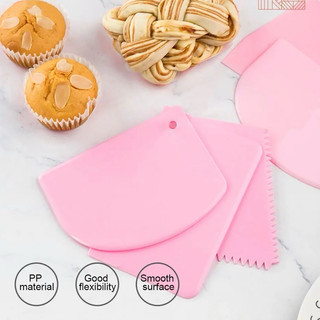 Bộ 3 miếng chà láng, vét bột, tạo vân bánh