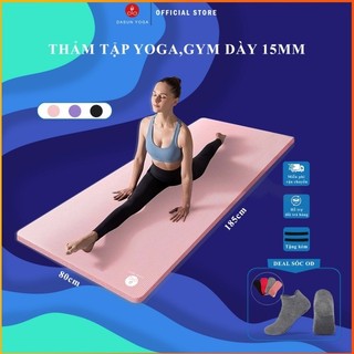 Thảm tập Yoga,Gym,Thiền NBR 15mm thảm tập khiêu vũ Thảm tập thể dục thảm ngủ cực dài rộng êm