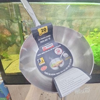  CHẢO INOX 304 BA LỚP NGUYÊN KHỐI TICOOK . Chảo inox 304 nguyên khối sâu lòng TiCook 