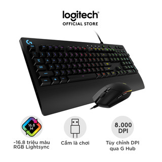 Combo bàn phím gaming logitech g213 và chuột gaming logitech g203 - tùy chỉnh rgb, kết nối g hub