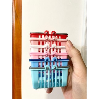 [Mô hình thu nhỏ]Giỏ đi siêu thị mini đồ chơi  trang trí bàn làm việc nhà cửa