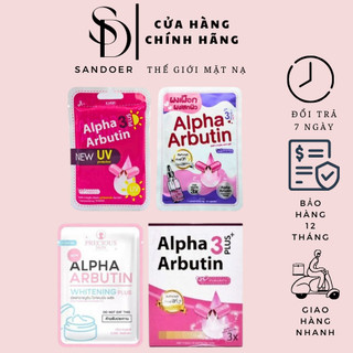 Vỉ 10 viên bột kích trắng kyra alpha arbutin 3 plus đêm, ngày uv giúp da trắng mịn hàng thái lan