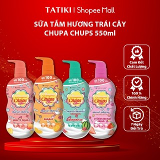 Sữa tắm gội toàn thân hương trái cây cho bé Chupa Chups 2 in 1 550ml Thái Lan - Không gây kích ứng, cay mắt