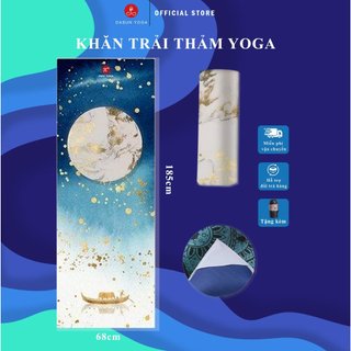 Khăn trải thảm tập Yoga Pido 3D Chống trơn trượt Cao Cấp - NEW (Tặng kèm túi đựng)