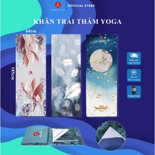 Khăn trải thảm tập YOGA Cao Cấp 3D Pido Bám Siêu Dính (NEW) - Tặng kèm túi đựng