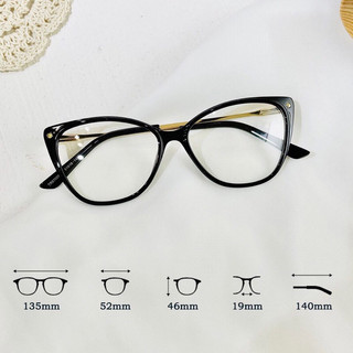 Gọng kính mắt mèo gọng kim loại có lò xo 87008 kính mắt cao cấp