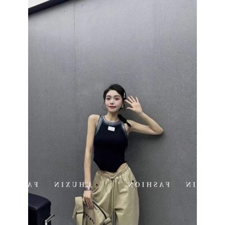 Áo ba lỗ viền tag ngực hàng QC