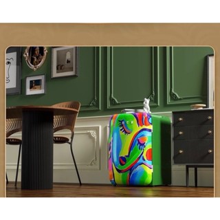 Tủ Lạnh Mini Retro HCK, Dung Tích 107L, Có Ngăn Đá, Nhập Đức, BH 12 Tháng