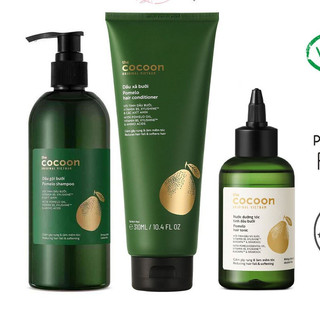 Combo chăm sóc tóc bưởi Cocoon: dầu gội, dầu xả và xịt dưỡng tóc bưởi pomelo