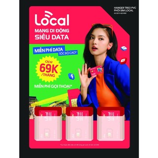 Sim 4g local a69s mới chỉ từ 69k/tháng, 2gb data tốc độ cao/ngày, 60gb/tháng, miễn phí tháng đầu