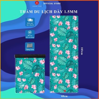 Thảm Yoga da lộn di động có thể gập lại chất liệu cao su tự nhiên chống trượt nặng 1kg