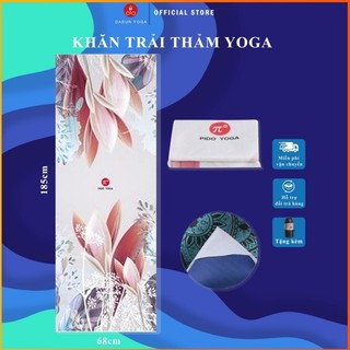 Khăn trải thảm Yoga 3D cao cấp Pido – Tặng kèm túi đựng