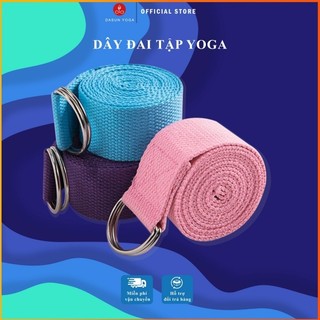Dây tập Yoga dây đai co giãn cotton hỗ trợ đa năng dài 183*3.8cm