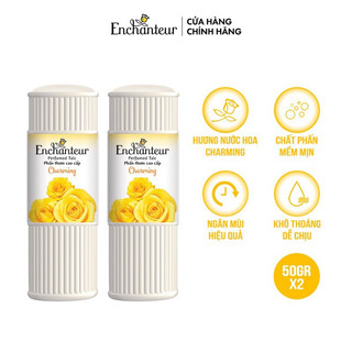 [CHÍNH HÃNG] Phấn Rôm Enchanteur Charming 50ml
