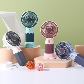 Quạt mini tích điện cầm tay nhập khẩu có đế để bàn 3 tốc độ gió N9 - Quạt Mini Để Bàn Sạc