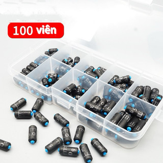Hộp 100 viên chì câu đài chia size từ 1.5-4.0g tiện lợi, chì câu đài, chì câu cá giá rẻ