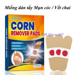 Miếng dán mụn cóc mụt cóc vết chai tẩy mụn vĩnh viễn C10 - Hộp 10 miếng