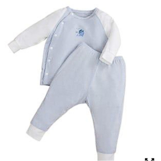 La Pomme - Bộ dài Tay La Pomme Cúc lệch Puppy