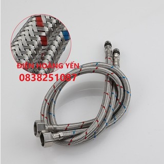 2 Dây cấp nước vòi lavabo vòi rửa chén nóng lạnh 50cm 60cm