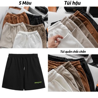 Quần Short Nam Snailey xanh Nỉ Chân Cua Cao Cấp Full Màu