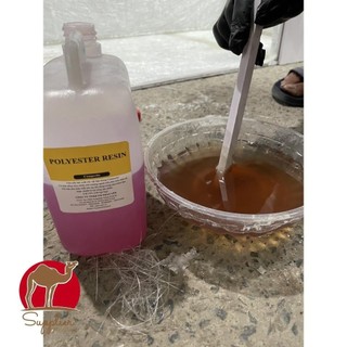 Nhựa composite polyester resin hồng ngành fiberglass làm khuôn mẫu, dàn nhựa xe máy deg06-cps02
