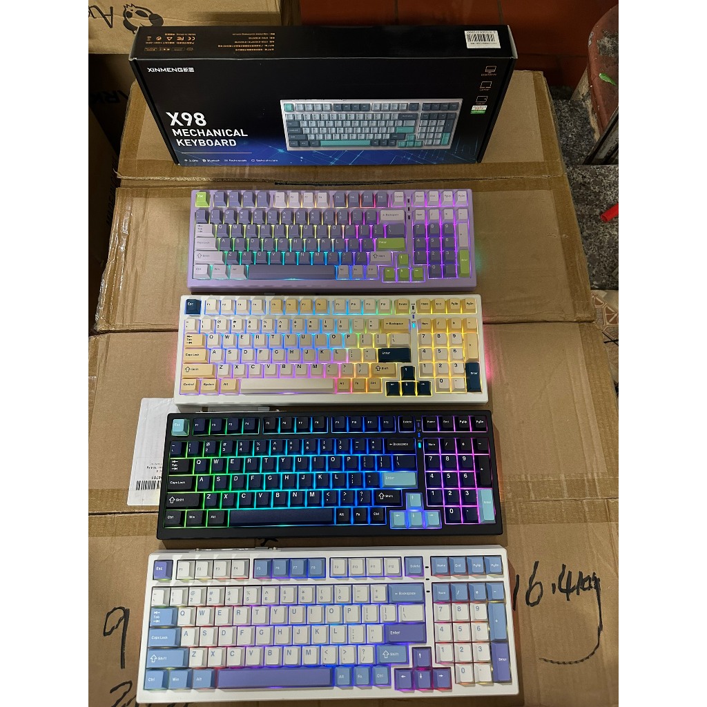 (New) Bàn Phím Cơ không dây XinMeng X98 Pro v2 / 3 Mode - Mạch Xuôi-Hotswap 5 pin-Led RGB-Led Viền-Full Foam | BigBuy360 - bigbuy360.vn