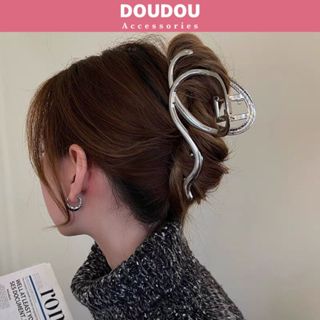 Kẹp tóc kim loại Doudou Kẹp càng cua cỡ lớn phong cách Hàn Quốc Cặp tóc kim loại thời trang ZJ107
