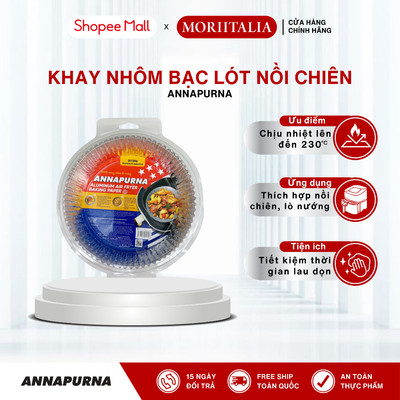 Bộ 20 Khay Nhôm Lót Chống Dính Nồi Chiên Không Dầu Hình Tròn Annapurna - 011396
