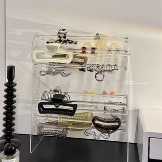 Giá đỡ trưng bày kẹp tóc trong suốt decor phòng