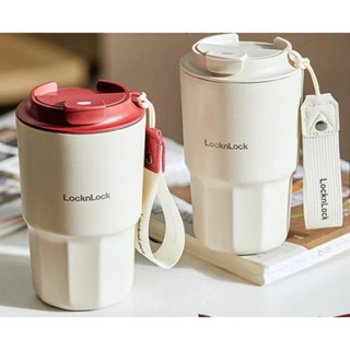 [LOCKnLOCK]BÌNH GIỮ NHIỆT VACUUM COFFEE TUMBLER CÓ DÂY XÁCH DUNG TÍCH 450ML SUS316L - LHC4340