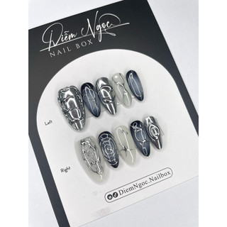 182 Nailbox thiết kế y2k tráng gương cá tính