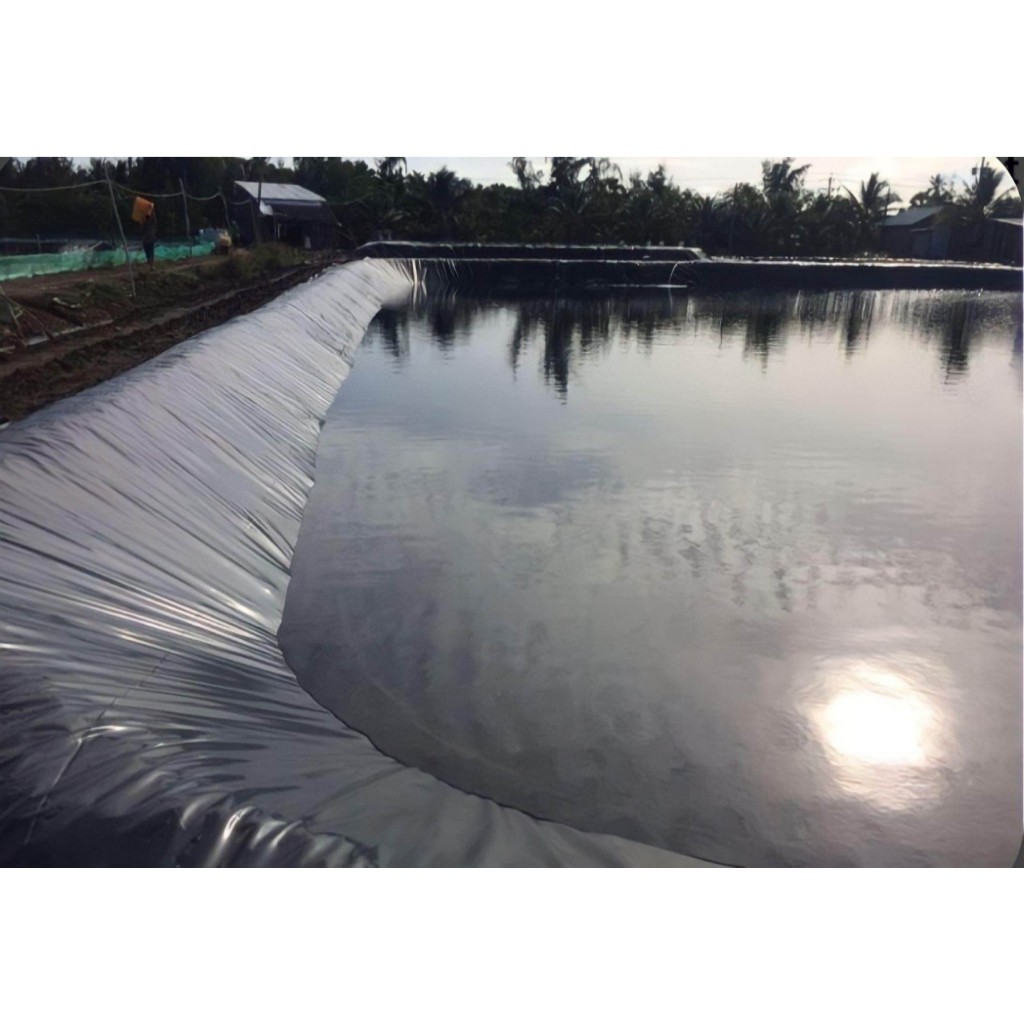 [ Bạt lót hồ chống thấm rộng 6m - dầy 0.5mm ( 5 zem ) - Bán theo mét Dài ] bạt lót hồ HDPE, Bạt lót 