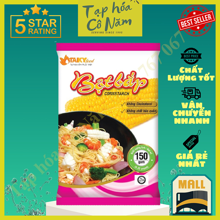 Bột Bắp TÀI KÝ - Hàng Chính Hãng gói 150g