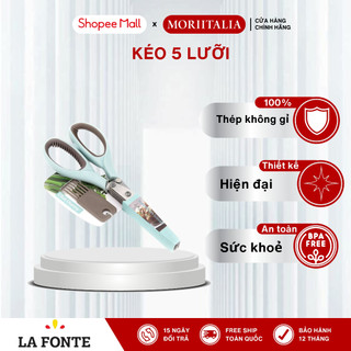 Kéo 5 lưỡi La Fonte đa dụng siêu bén không gỉ chính hãng Moriitalia 006538
