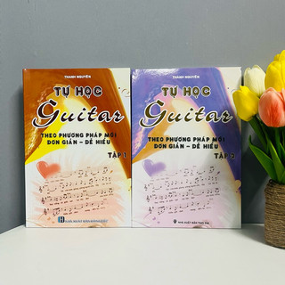 Sách - Combo Tự Học Guitar Theo Phương Pháp Mới Đơn Giản - Dễ Hiểu (Bộ 2 Tập)