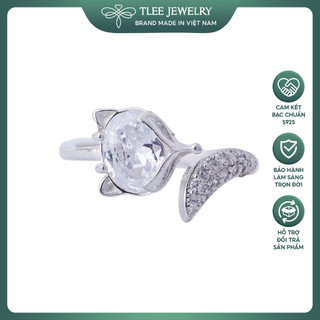 Nhẫn bạc nữ TLEE hồ ly nạm đá cao cấp TLEE JEWELRY A0117