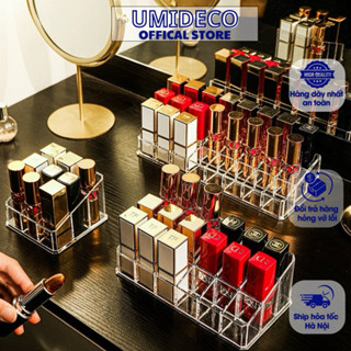 Khay Son Nhiều Ô 9/12/24/36/40 Đựng Son Môi Bàn Trang Điểm UMIDECO