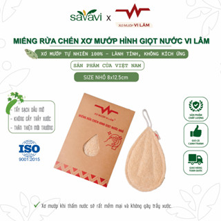 Miếng Rửa Chén Xơ Mướp Vi Lâm -Rửa Sạch Bát Đĩa Xoong Nồi -Không Hại Da Tay -Thân Thiện Môi Trường