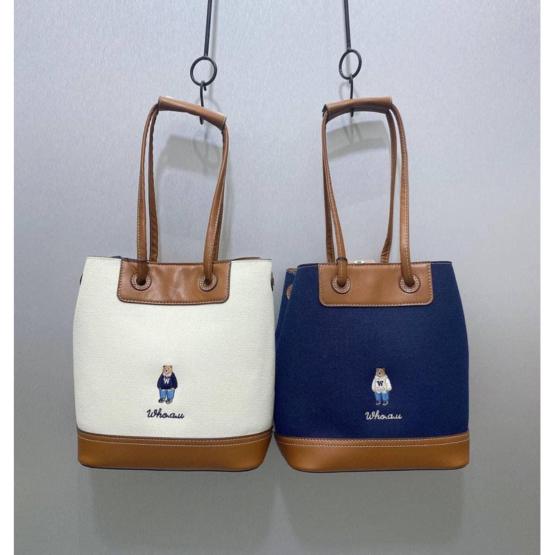 [ CHÍNH HÃNG ] Túi Whoau Steve Canvas Bucket Bag