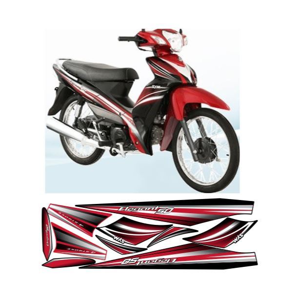 tem elegant 50 đỏ đen trắng